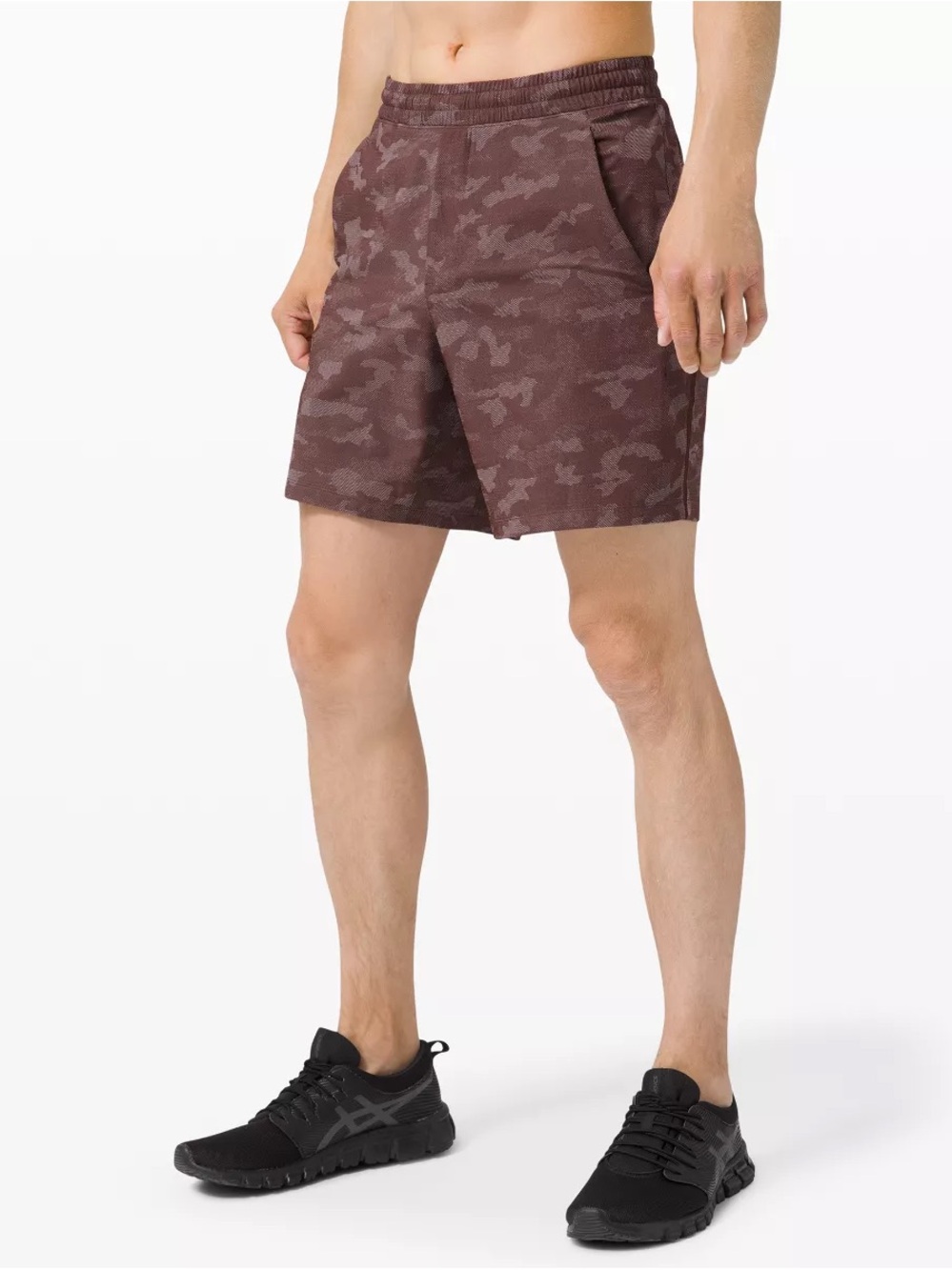 Lululemon pacer breaker shorts 7’ camo brown men’s small